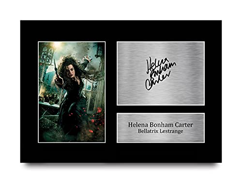 HWC Trading A4 Helena Bonham Carter Harry Potter Bellatrix Lestrange Geschenke gedruckt signiertes Autogramm Bild für Film-Fans von HWC Trading