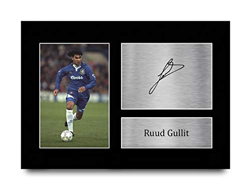 HWC Trading A4 Ruud Gullit Gifts gedrucktes Autogramm Bild für Fußballfans und Fans von HWC Trading