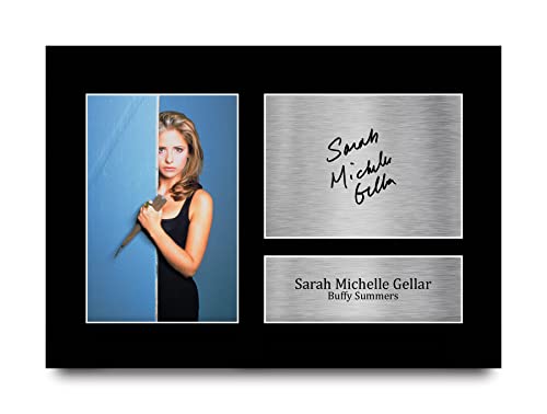 HWC Trading A4 Sarah Michelle Geller Buffy the Vampire Slayer Geschenke Gedrucktes Signiertes Autogramm Foto für Fans von Fernsehshows von HWC Trading