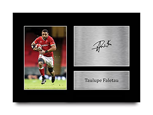 HWC Trading A4 Taulupe Faletau Wales Geschenke Gedruckt, Signiert Autogramm Bild Für Rugby-Union-Fans von HWC Trading