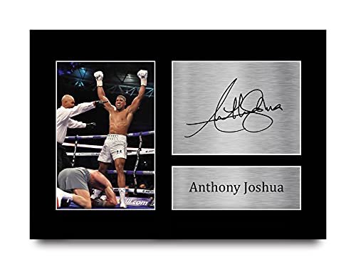 HWC Trading Anthony Joshua A4 Ungerahmt Signiert Gedruckt Autogramme Bild Druck-Fotoanzeige Geschenk Für Boxfans von HWC Trading