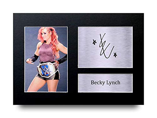 HWC Trading Becky Lynch A4 Ungerahmt Signiert Gedruckt Autogramme Bild Druck-Fotoanzeige Geschenk Für Wwe Wrestling-Fans von HWC Trading