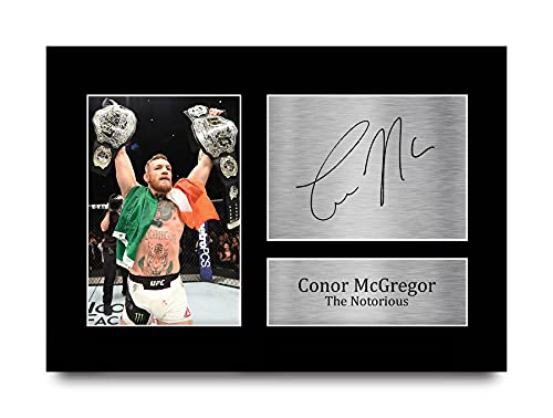 HWC Trading Conor Mcgregor A4 Ungerahmt Signiert Gedruckt Autogramme Bild Druck-Fotoanzeige Geschenk Für Ufc Fans von HWC Trading