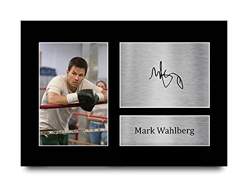 HWC Trading Mark Wahlberg A4 Ungerahmt Signiert Gedruckt Autogramme Bild Druck-Fotoanzeige Geschenk Für The Fighter Filmfans von HWC Trading