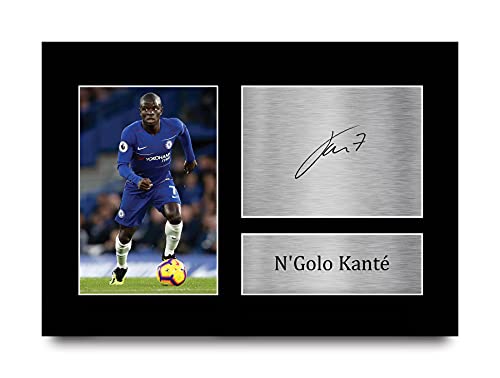 HWC Trading Signed Gedrucktes Foto Memorabilia Autogramm Anzeige n'golo kanté - A4 Unframed von HWC Trading