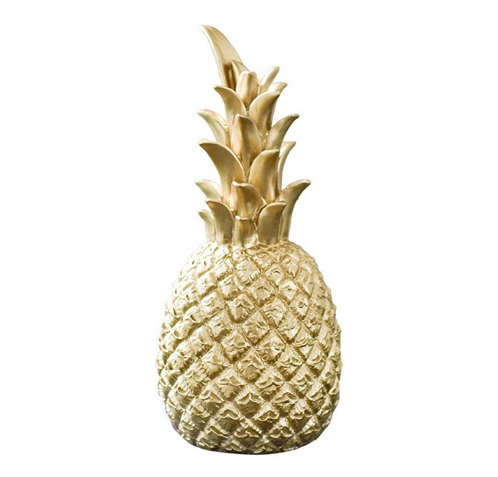 HYTIREBY Skulptur Deko Ananas Vintage Skulptur Dekofigur Wohnzimmer (1 St), Weinschrank Fenster Desktop Dekoratio von HYTIREBY