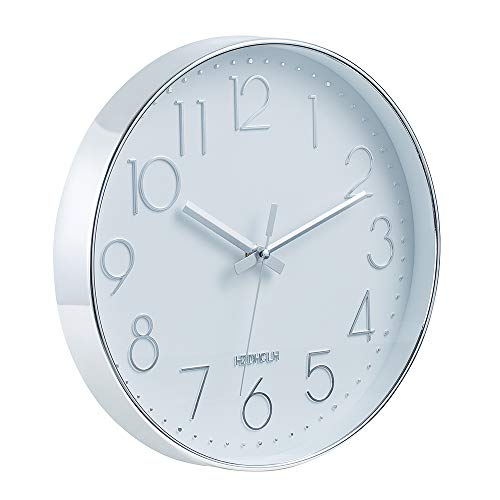 HZDHCLH 30CM Wanduhr Modern Quartz Lautlos Wanduhren Ohne Tickgeräus DekorativeWanduhr für Wohnzimmer, Schlafzimmer, Küche von HZDHCLH