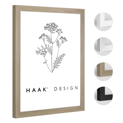 HaakDesign Bilderrahmen modern stabil Bira Eiche Natur 50 X 100 cm von HaakDesign