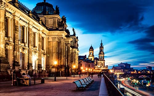 Dresden Deutschland Malen nach Zahlen DIY einzigartiges Leinwand Ölgemälde Kit Digital Painting von Haeran River