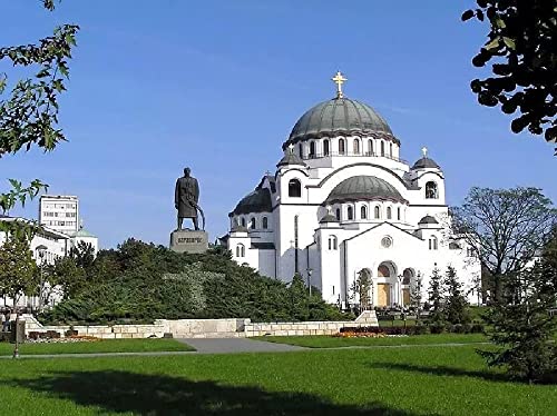 Malerei Kathedrale St Sava In Belgrad Color Talk Malen Nach Zahlen Diy Einzigartiges Leinwand Ölgemälde Kit Digitale Malerei von Haeran River