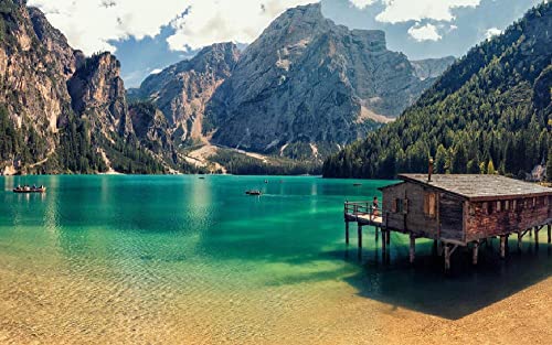 Pragser Wildsee Landschaft Diy 5D Diamond Painting By Number Unique Kits Home Wall Decor Crystal Strass Wall Decor von Haeran River