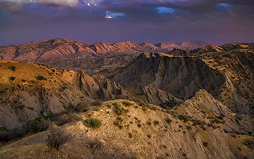 Irak Naturlandschaft Berge Wolken Malen Nach Zahlen Diy Einzigartiges Leinwand Ölgemälde Kit Digitale Malerei von Haeran River