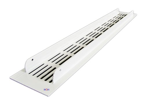 Lüftungsgitter LG-4006 W Türgitter Weiss Pulverbeschichtet Stegblech 400 x 60 mm Abluftgitter von Häusler Onlinehandel GmbH