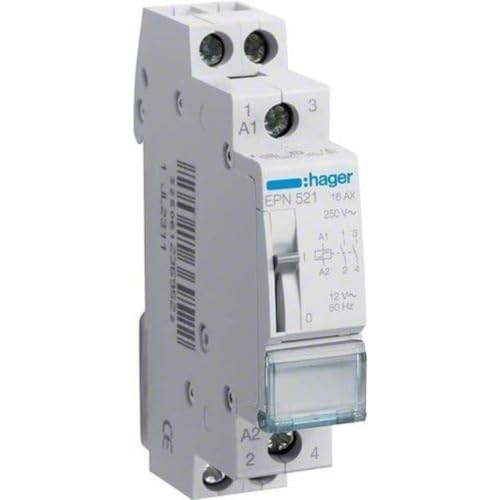Hager EPN521 Fernschalter 16A 2S 12V von Hager