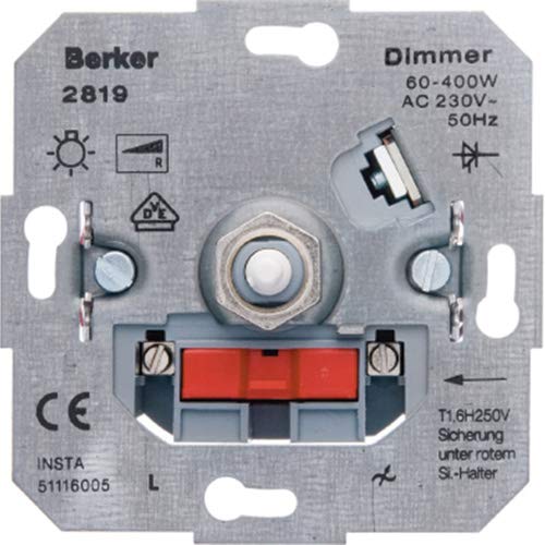 Hager – Mechanismus Rotary Dimmer 60 – 400 W, 1 Stück Lautsprecheranschlussdose von Hager
