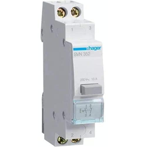 Hager SVN352 Druckschalter 16A 1S+1Ö 250V von Hager