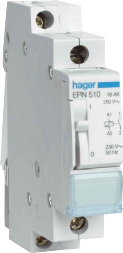 Hager Stromstoß-Schalter Hutschiene EPN512 1 Schließer 8 V/AC 16A 1St. von Hager