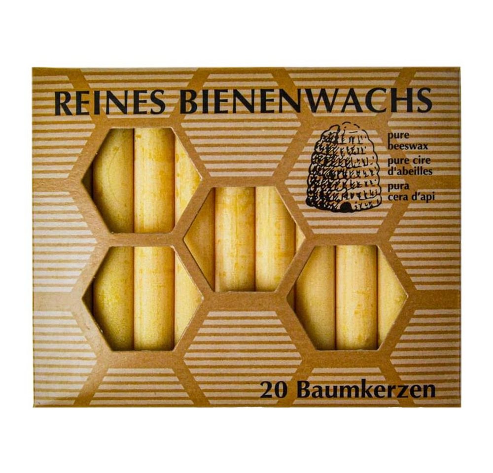 Hahn Kerzenfarm Formkerze Bienenwachs - Baumkerze 20Stk von Hahn Kerzenfarm