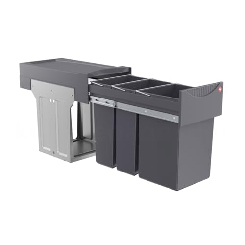 Hailo Abfallsammler Tandem 3666191 | Einbau Mülleimer für 30cm Schränke | 2X 7L & 1x 15L Abfalleimer | Teleskopschienen Vollauszug | platzsparend & leicht montierbar | Robustes Design in Anthrazit Hailo Abfallsammler Tandem 3666191 | Einbau Mülleimer für 30cm Schränke | 2X 7L & 1x 15L Abfalleimer | Teleskopschienen Vollauszug | platzsparend & leicht montierbar | Robustes Design in Anthrazit von Hailo