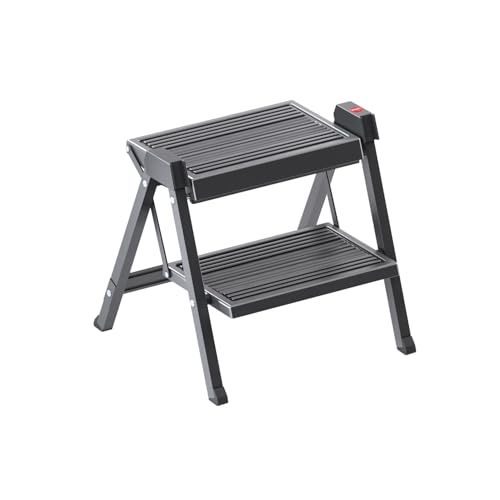 Hailo Klappleiter 4410001 Stepfix 3.Generation 2-stufig schiefergrau Trittleiter | Klapptritt kompakt und sicher | Haushaltsleiter rutschfest | Tragkraft bis 150 kg | Stabil und leicht faltbar Hailo Klappleiter 4410001 Stepfix 3.Generation 2-stufig schiefergrau Trittleiter | Klapptritt kompakt und sicher | Haushaltsleiter rutschfest | Tragkraft bis 150 kg | Stabil und leicht faltbar von Hailo