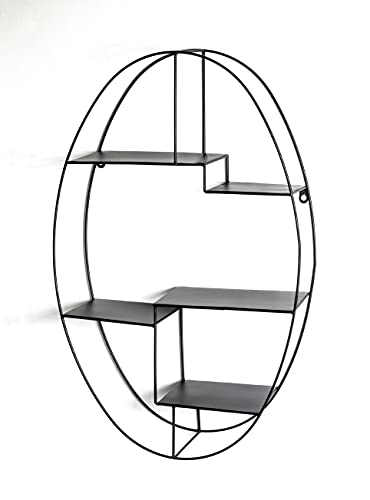 HAKU Möbel Wandregal, Metall, schwarz, B 44 x T 16 x H 71 cm von HAKU Möbel