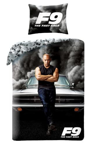 Halantex Bettwäsche Fast and Furious Vin Diesel, wendbar, Bettbezug 140 x 200 cm + Kissenbezug, 100% Baumwolle von Halantex