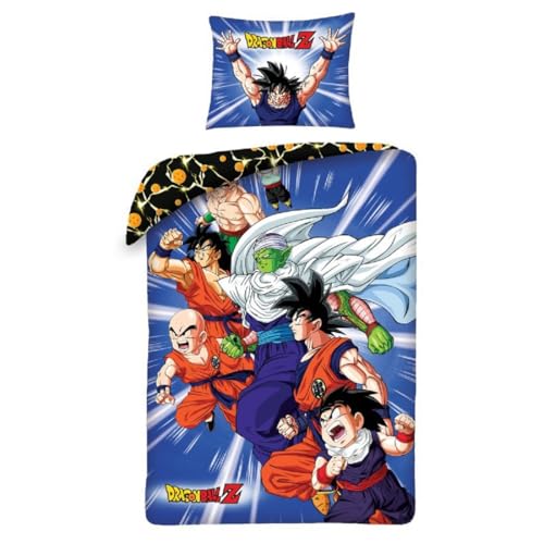 Halantex Bettwäsche-Set Dragonball Z Protagonisten Goku, klein, wendbar, 140 x 200 cm und Kissenbezug 70 x 90 cm, mehrfarbig, 100 % Baumwolle, DB-1103BL Halantex Bettwäsche-Set Dragonball Z Protagonisten Goku, klein, wendbar, 140 x 200 cm und Kissenbezug 70 x 90 cm, mehrfarbig, 100 % Baumwolle, DB-1103BL von Halantex