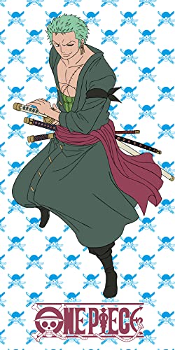 Halantex ONE PIECE RORONOA ZORO Großes Strandtuch - 70 x 140 cm - Mehrfarbig von Halantex