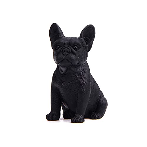 Haloppe Hund Ornament Deko Ornament Tier Figur Modell Desktop Ornament Schwarz C von Haloppe