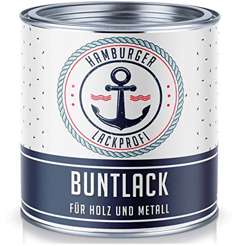 Buntlack GLÄNZEND für Holz und Metall Betongrau RAL 7023 Grau Metalllack Metallfarbe Holzlack Holzfarbe // Hamburger Lack-Profi (2,5 L) von Hamburger Lack-Profi