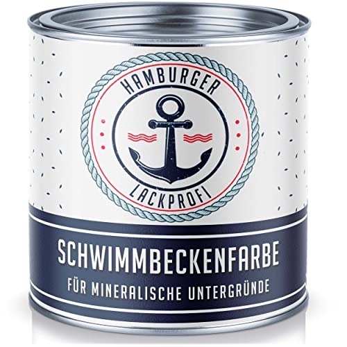 Schwimmbeckenfarbe SEIDENMATT Moosgrün RAL 6005 Grün für Beton Poolfarbe Schwimmbadfarbe Schwimmbeckenbeschichtung Unterwasserfarbe // Hamburger Lack-Profi (5 L) von Hamburger Lack-Profi