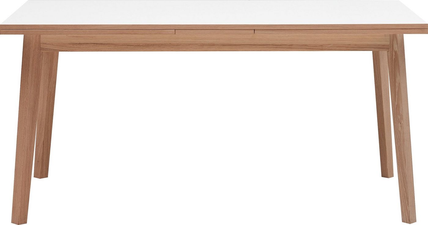 Hammel Furniture Esstisch Basic Single, schnell innenliegende Einlegeplatten ausziehbar, 180(280)x80 cm, Melamin / Massivholz, stabiler dänische Design Tisch von Hammel Furniture