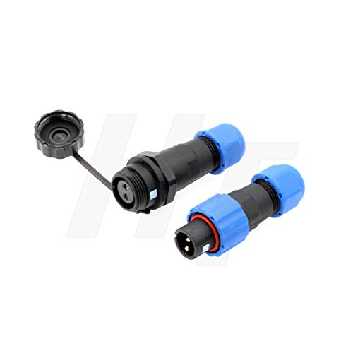 HangTon SD13 2 Pin Stecker Buchse Kabel Stecker Buchse Kreis Wasserdicht IP68 Kunststoff Stecker für Außenstrom Elektrogeräte von HangTon