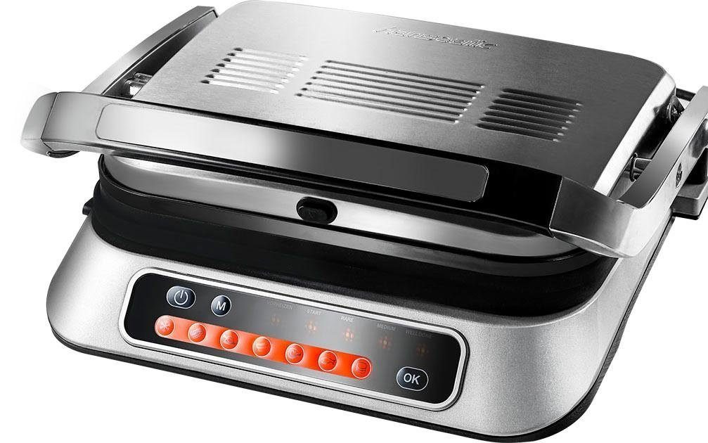 Hanseatic Kontaktgrill 83347967, 2100 W, 7 voreingestellte Grillprogrammen, Lichtindikator von Hanseatic