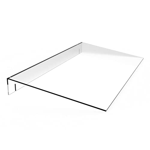 Lichtschachtabdeckung/Kellerschachtabdeckung/Regenschutz aus Acryl/Acrylglas zum Anschrauben 900 x 450 mm von Hansen Werbetechnik