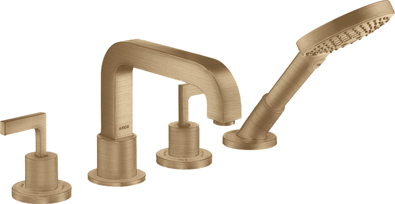 hansgrohe AXOR Citterio 4-Loch Fliesenrandarmatur mit Hebelgriffen, 39454140 hansgrohe AXOR Citterio 4-Loch Fliesenrandarmatur mit Hebelgriffen, 39454140 von Hansgrohe