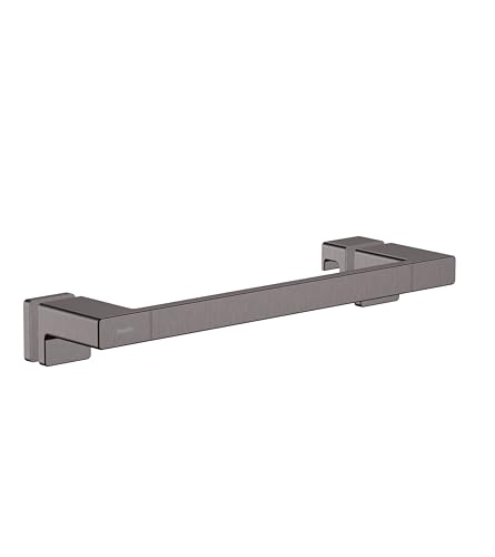 hansgrohe AddStoris - Duschtürgriff, Haltegriff Dusche, Handtuchhalter, Badetuchhalter, verdeckte Befestigung, Badezimmer Zubehör, Brushed Black Chrome, 41759340 hansgrohe AddStoris - Duschtürgriff, Haltegriff Dusche, Handtuchhalter, Badetuchhalter, verdeckte Befestigung, Badezimmer Zubehör, Brushed Black Chrome, 41759340 von hansgrohe