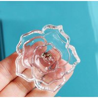 Acryl Transparent Kristall Romantisch Blühender Rosen Knauf/Kommode Knauf Schubladengriffe/Möbelknopf/Keramik Knäufe/Küche Türknopf M-50A von HaoDesign