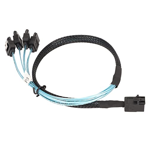 Haofy -SAS-HD-zu-Kabel, Hochleistungsübertragung Festplatten-Array-Datenleitung Leicht, 12 Gbit/s, Flexibel für Labore (0,5 m/19,7 Zoll) von Haofy