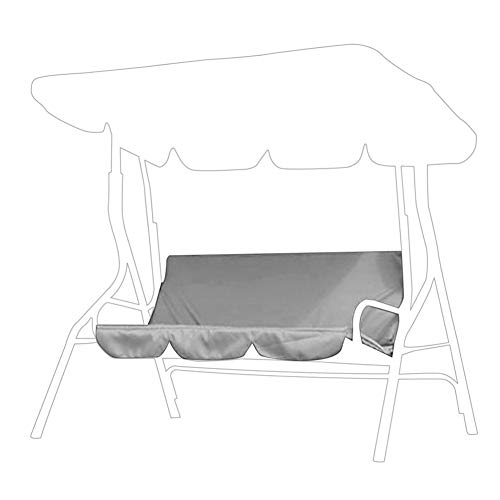 Haofy Patio Swing Kissenbezug, Outdoor-Schaukel 3-Sitz-Stuhl Wasserdichtes Kissen Ersatz für Patio Garden Yard(grau) von Haofy