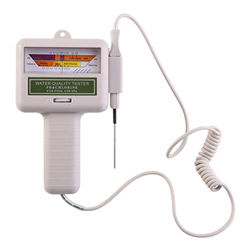 Haofy PH Meter Chlortester, 2 in 1 digitaler Wasserqualitätsanalysemonitor für Schwimmbad, Spa, Trinkwasser von Haofy