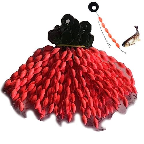 Haowul 600pcs/100set Fishing Bobber Perlen Stopper 6 in 1 Saitentyp Float Foam Space Bean Angel Linie Stopper Bojen Tackle Accessoires von Haowul