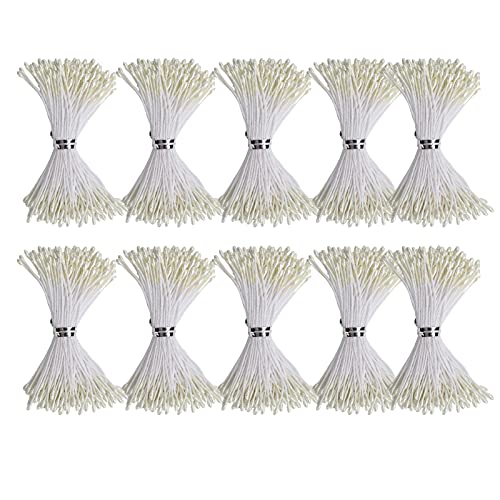 900Pcs Perle Blumen Staubblätter Beige Doppel Spitze Blumen Staubblätter Stempel DIY Handgemachte Kranz Hochzeit Bouquet für Handwerk Dekoration(3mm) von Hapivida