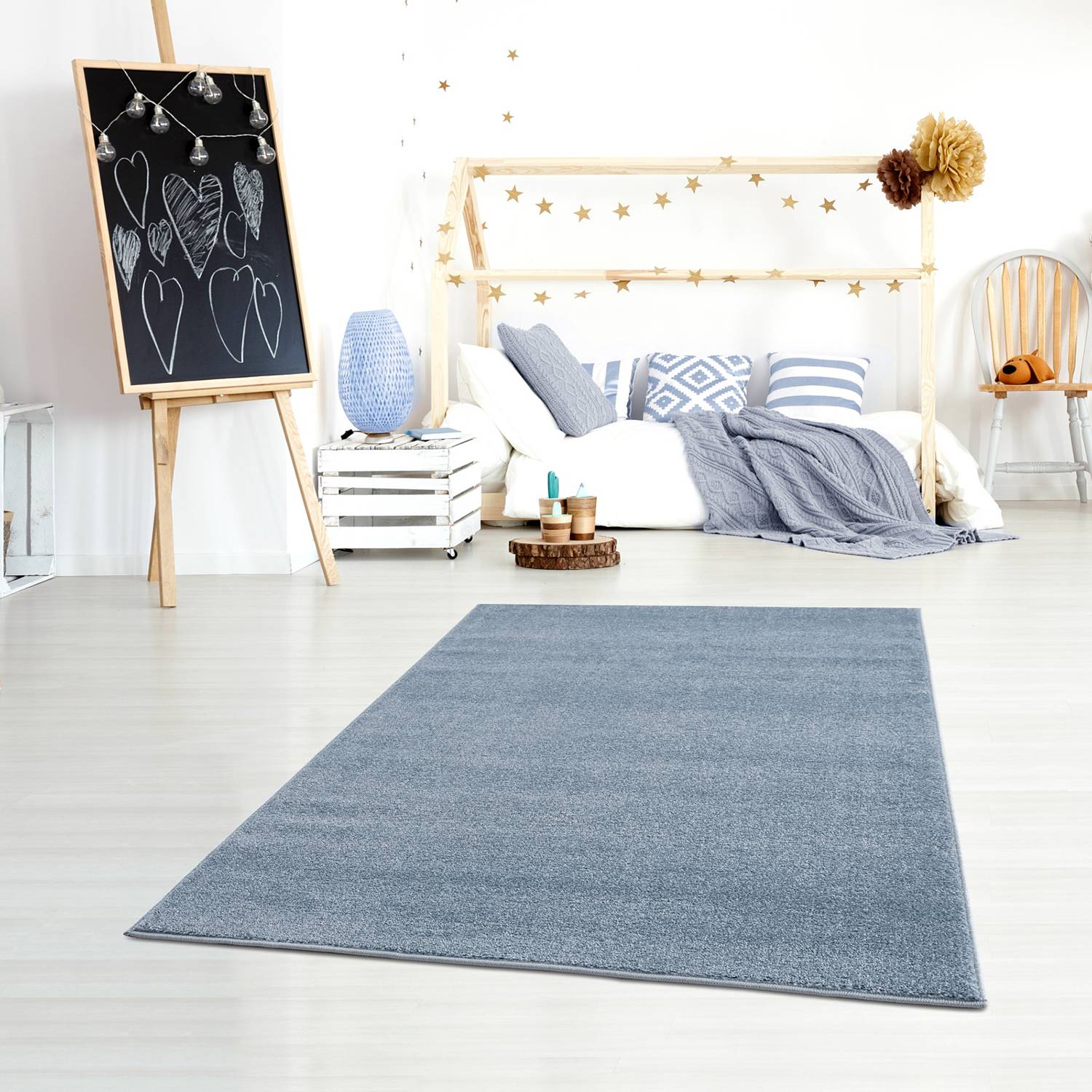 Kinderteppich Uni von Happy Rugs