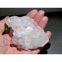 Rohquarz-Cluster, Doppelt Endender Burr-Quarzkristall von HappyMinerals