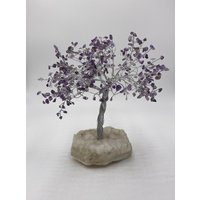 Amethyst Kristall Baum, Cluster Edelstein Haus Deko, Klarer Quarz Stein, Wärme Geschenk, Echte Steine, Natursteine von HappystonesGifts