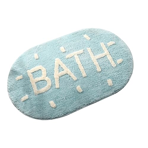 Happyyami 1 Stück Badezimmermatte rutschfest Blau Saugfähiger Badvorleger für Dusche und Wc Praktische Fußmatte mit Rutsch Unterseite Waschbar und Leicht zu Reinigen Schützt Boden vor Happyyami 1 Stück Badezimmermatte rutschfest Blau Saugfähiger Badvorleger für Dusche und Wc Praktische Fußmatte mit Rutsch Unterseite Waschbar und Leicht zu Reinigen Schützt Boden vor von Happyyami