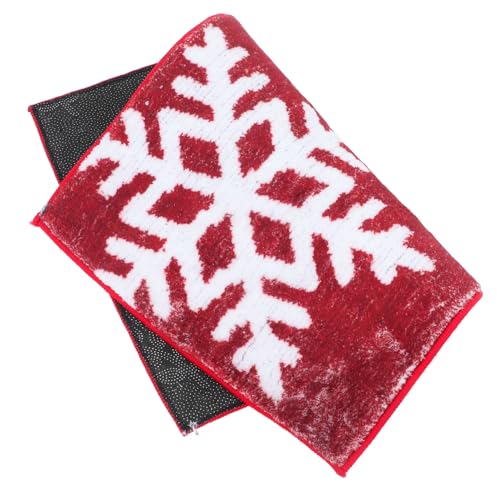 Happyyami Duschmatte Weihnachtsanzug 2-teiliges Waschbares Flauschiges Teppichset Für Den Innenbereich Fußmatte Eingangsteppich Happyyami Duschmatte Weihnachtsanzug 2-teiliges Waschbares Flauschiges Teppichset Für Den Innenbereich Fußmatte Eingangsteppich von Happyyami