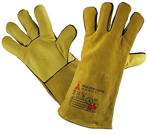 6 Paar - MÜHLHEIM-II-SUPER, Sicherheitshandschuhe für Schweisser - HASE - 301110 - Größe 9 von Hase Safety Gloves