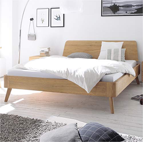 HASENA Oak Bianco Eiche Bett Masito 25 Kopfteil Edda 140x200 von Hasena